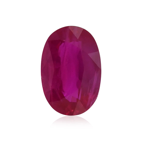 0.85 Carat Red  Oval Ruby