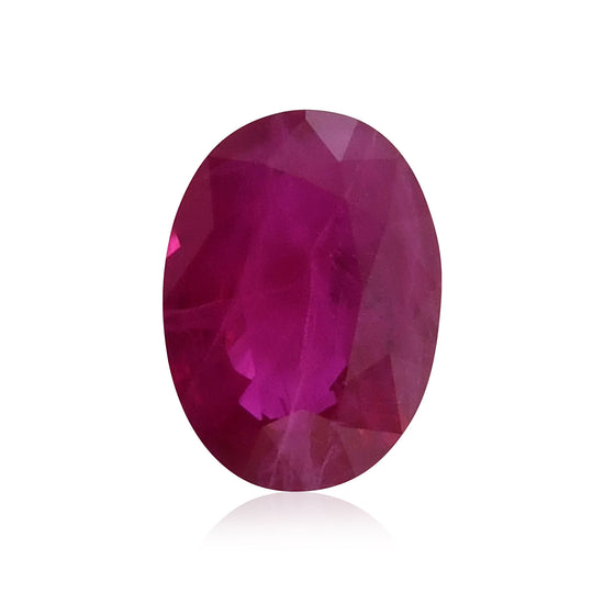 0.91 Carat Red  Oval Ruby