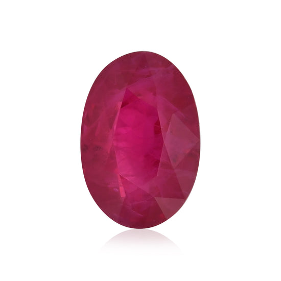 1.02 Carat Red  Oval Ruby