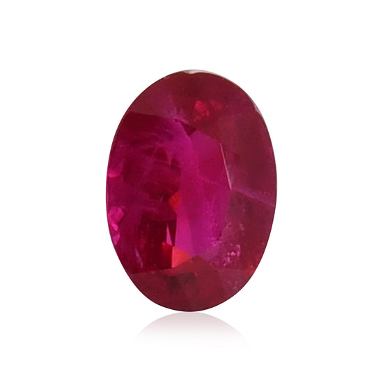 1.06 Carat Red  Oval Ruby