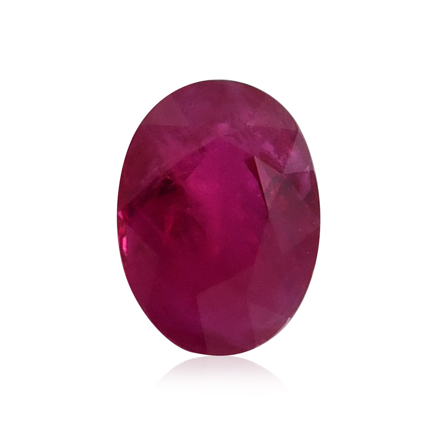 1,01 Karat roter, ovaler Rubin