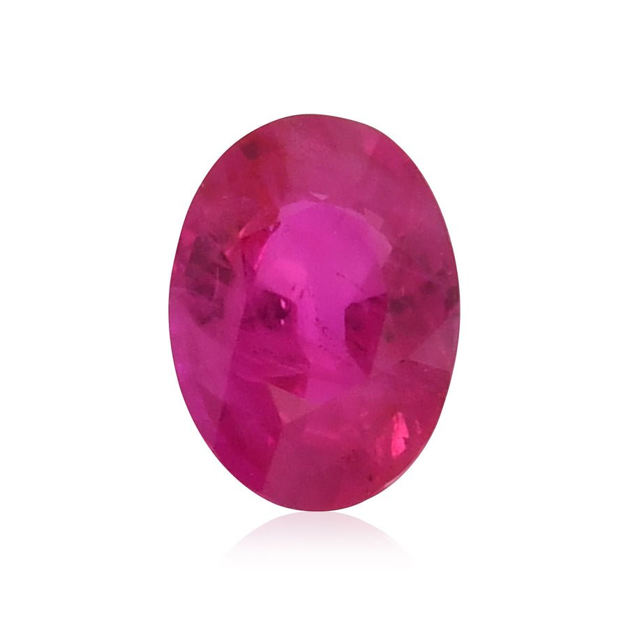 0.94 Carat Red  Oval Ruby