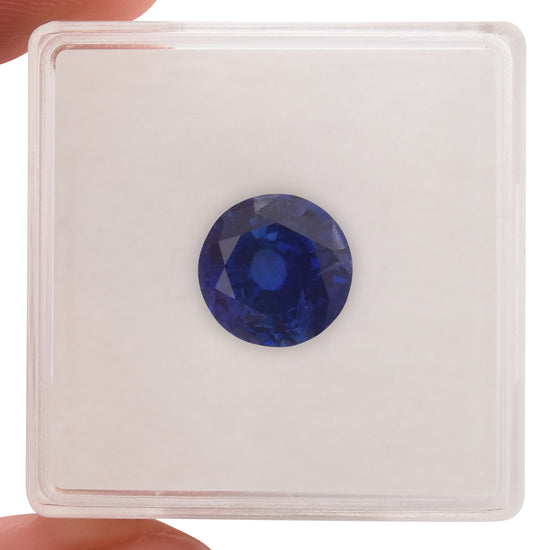 3,86 Karat Blauer runder Saphir aus SRI LANKA GIA