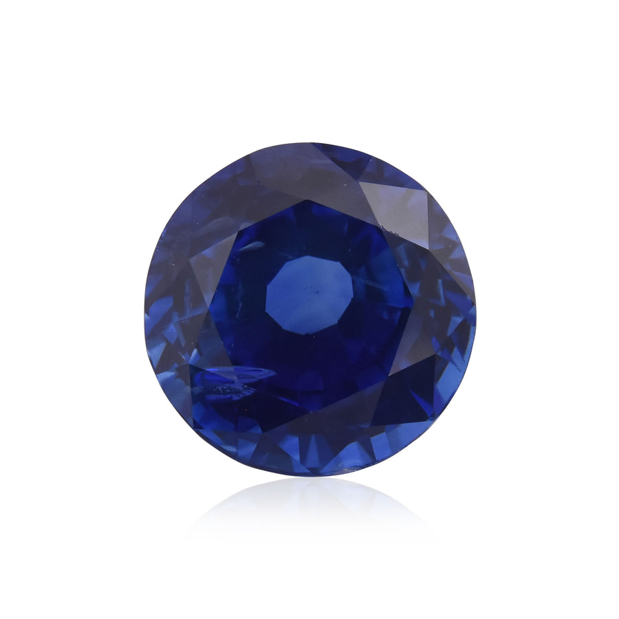 3,86 Karat Blauer runder Saphir aus SRI LANKA GIA
