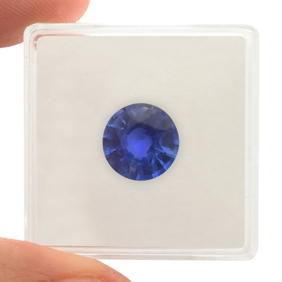 3.19 Karat Blauer BURMESISCHER Runder Saphir GRS