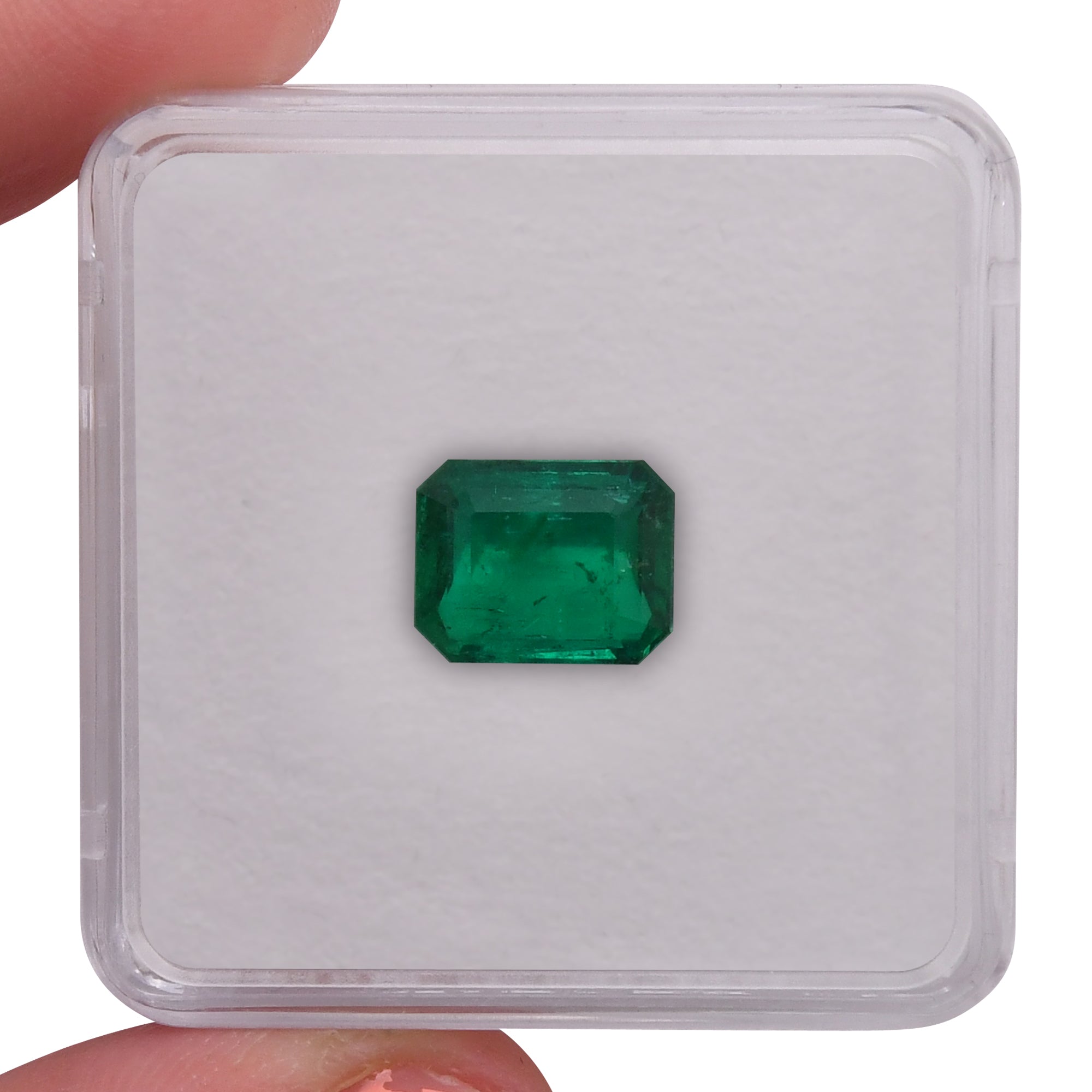 3.19 Carat Green COLOMBIAN Emerald Emerald CD | LEIBISH