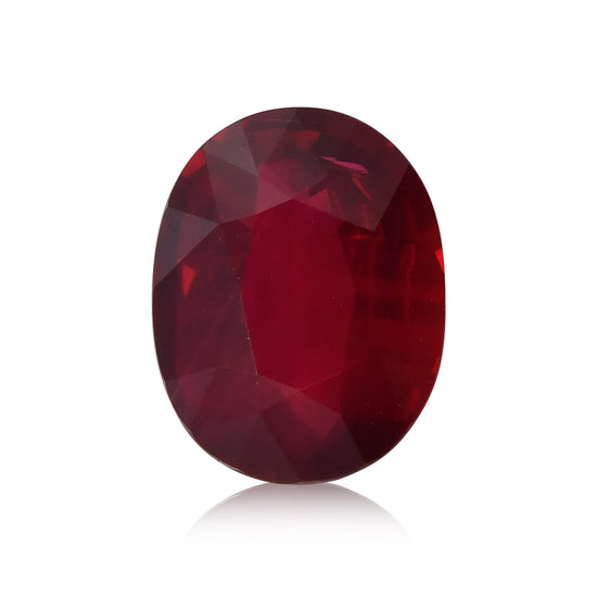 3.23 Karat Roter MOZAMBIK Ovaler Rubin CD Unbehandelt