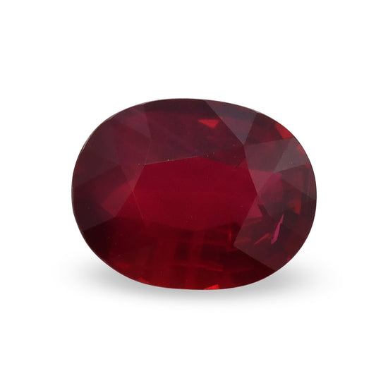 3.23 Carat Red MOZAMBIQUE Oval Ruby CD No Heat