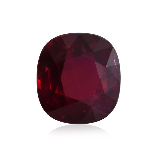 3.06 Carat Red MOZAMBIQUE Cushion Ruby CD No Heat