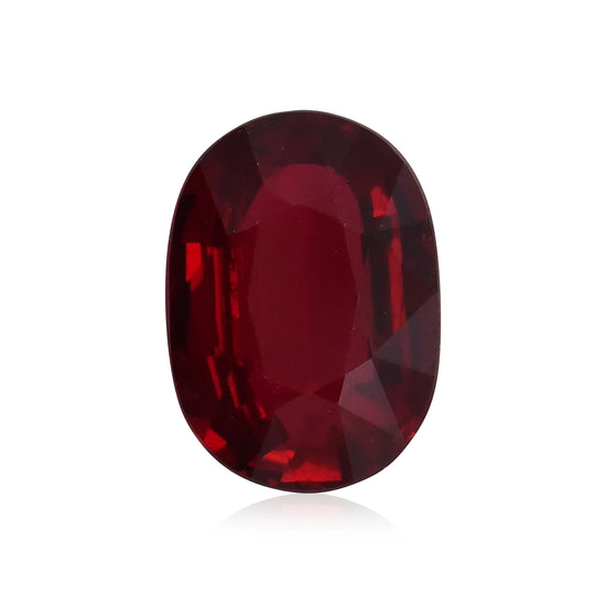 3,07 Karat roter MOZAMBIQUE Oval-Rubin CD