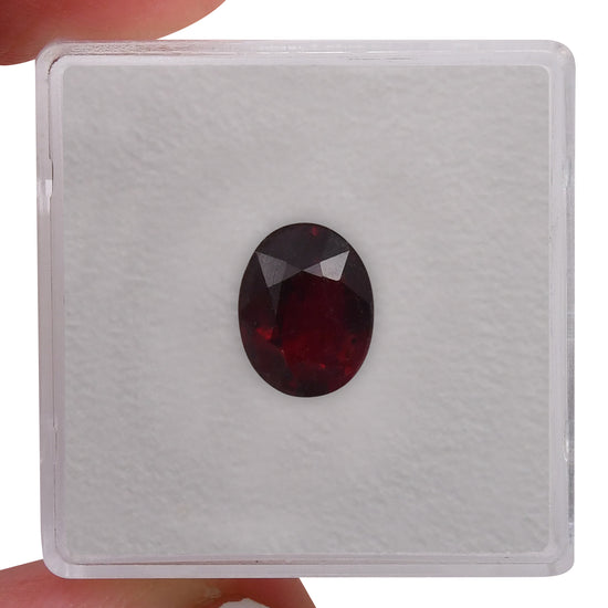 3.03 Carat Red MOZAMBIQUE Oval Ruby CD