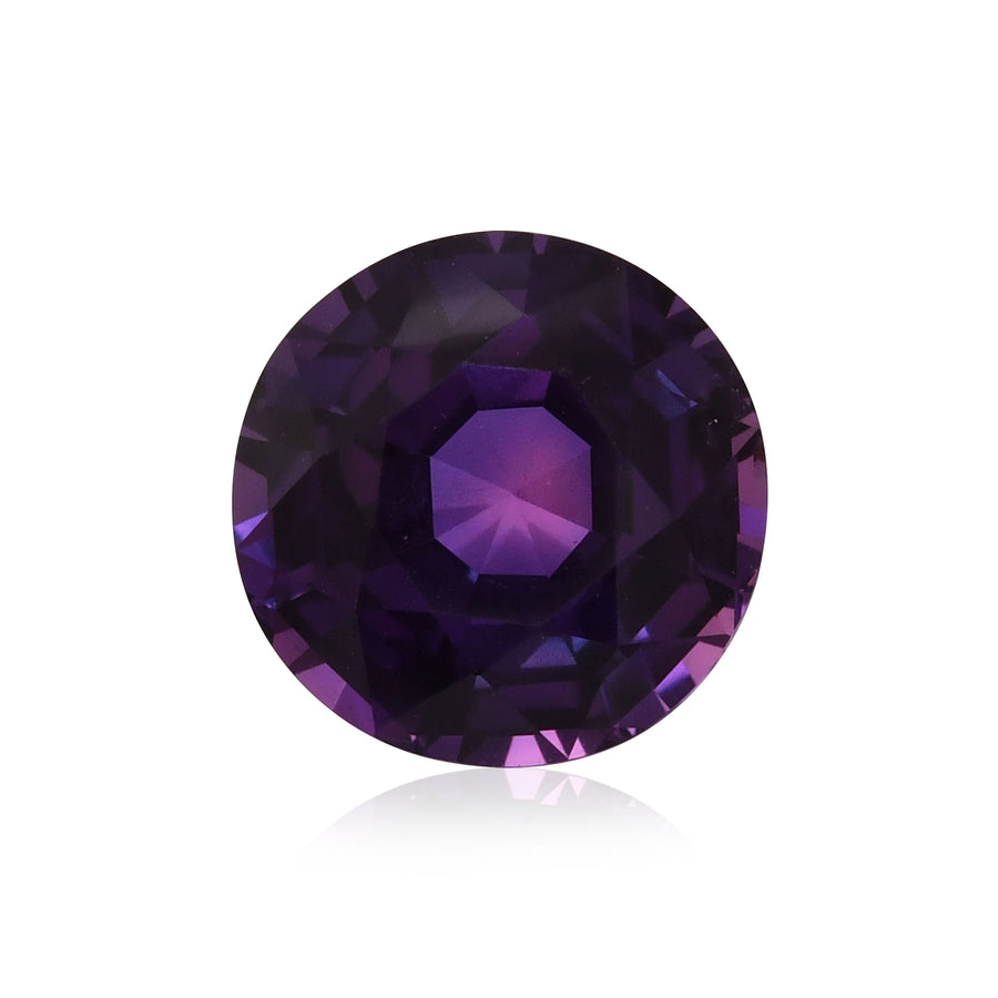 7.72 Carat Purple MADAGASCAR Round Sapphire GIA