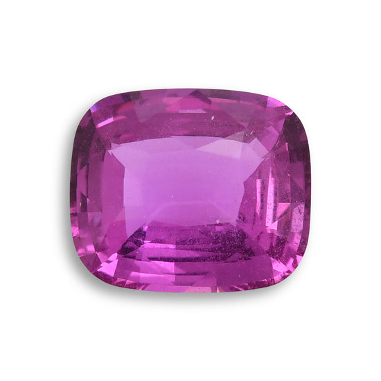 7.02 Carat Pink MADAGASCAR Cushion Sapphire CD