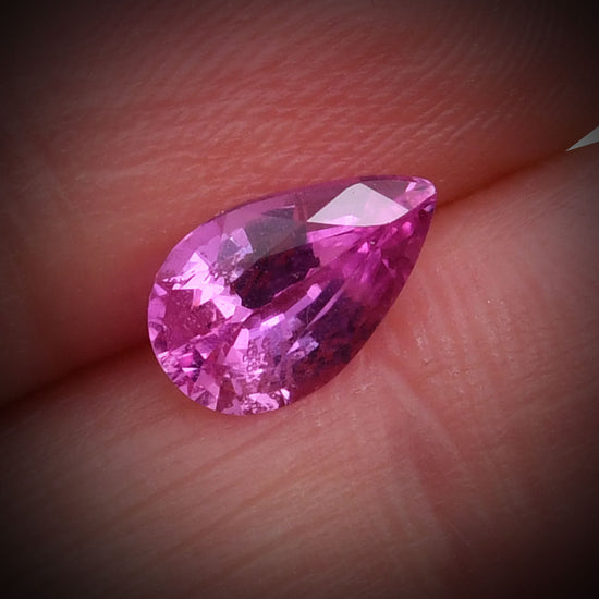 1.66 Carat Pink  Pear Sapphire