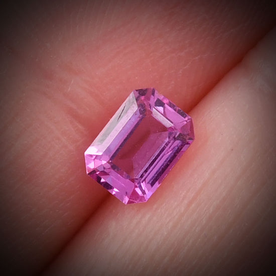 1.19 Carat Pink  Emerald Sapphire