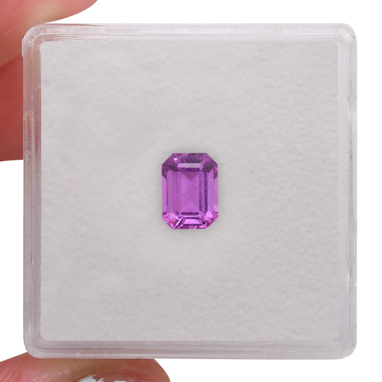 0.97 Carat Pink  Emerald Sapphire