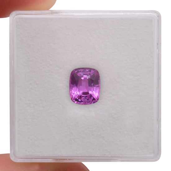 1.32 Carat Pink  Cushion Sapphire
