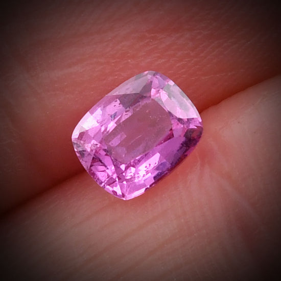1.44 Carat Pink  Cushion Sapphire