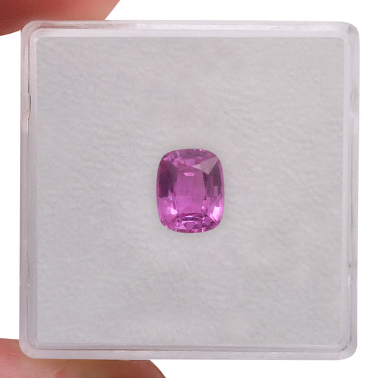 1.44 Carat Pink  Cushion Sapphire
