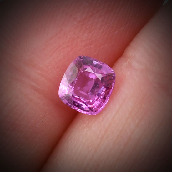 1.26 Carat Pink  Cushion Sapphire