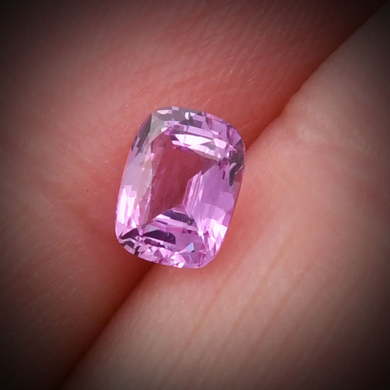 1.26 Carat Pink  Cushion Sapphire