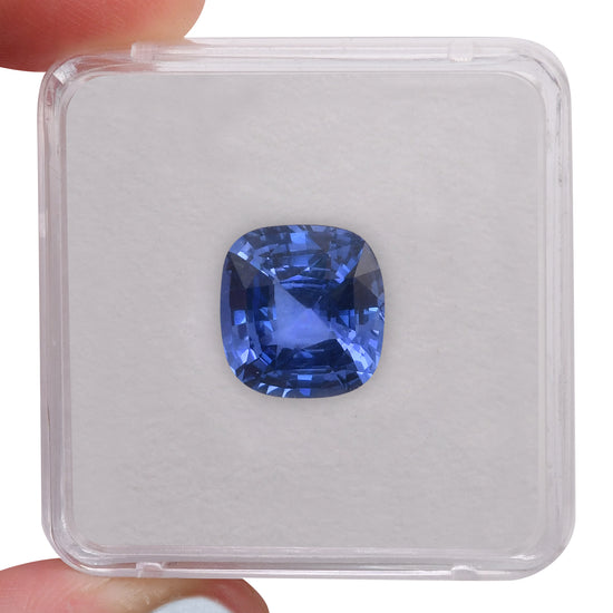8.12 Carat Blue SRI LANKAN Cushion Sapphire CD