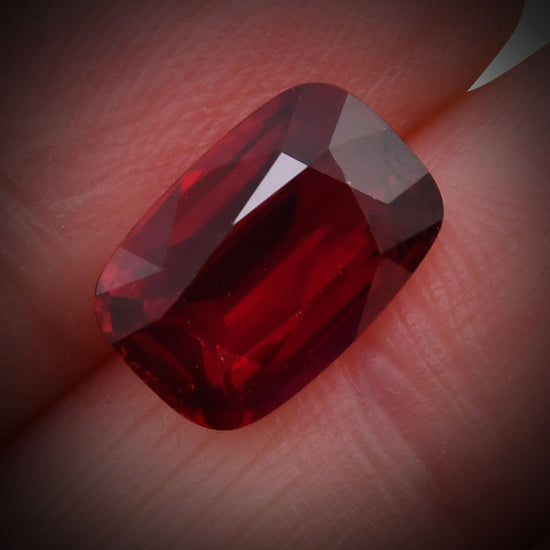 5.09 Carat Red MOZAMBICAN Cushion Ruby GRS