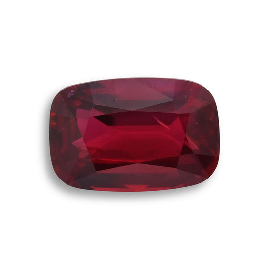 5.09 Carat Red MOZAMBICAN Cushion Ruby GRS