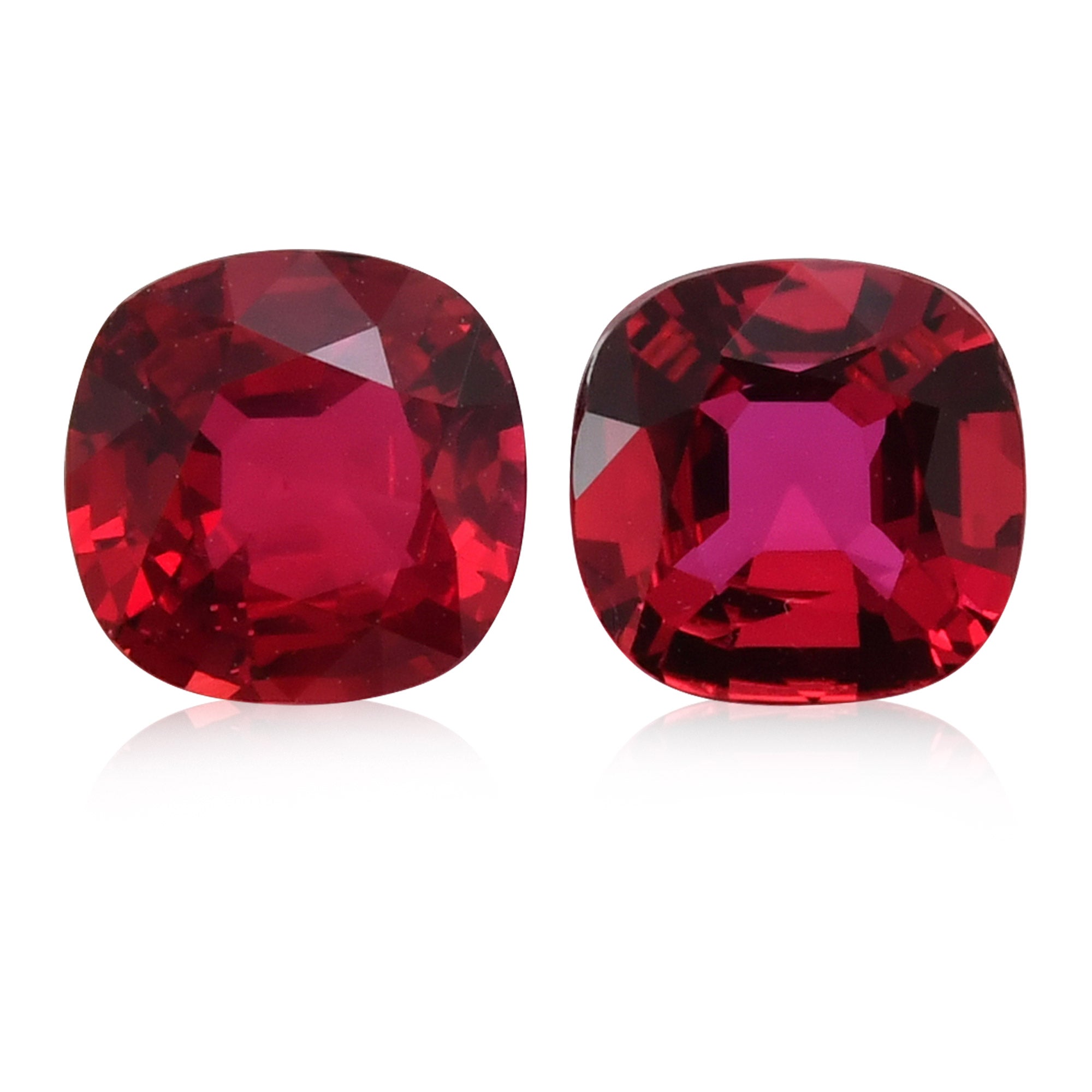 2.03 Carat Red MOZAMBIQUE Cushion Rubies CD | LEIBISH