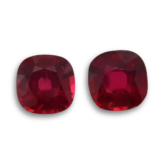 3.08 Carat Red MOZAMBICAN Cushion Ruby CD