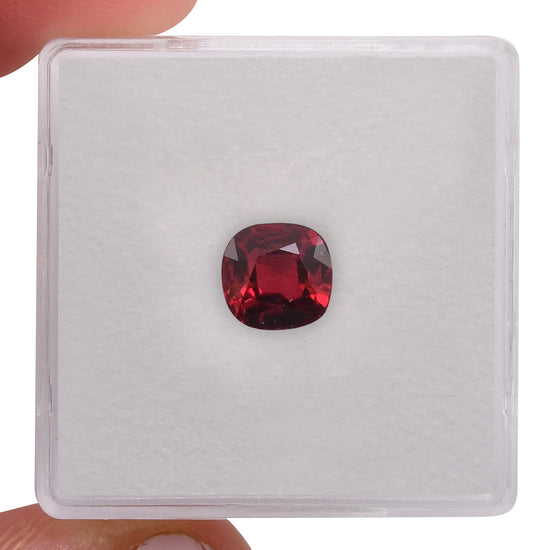 1.48 Carat Red MOZAMBIQUE Cushion Ruby CD