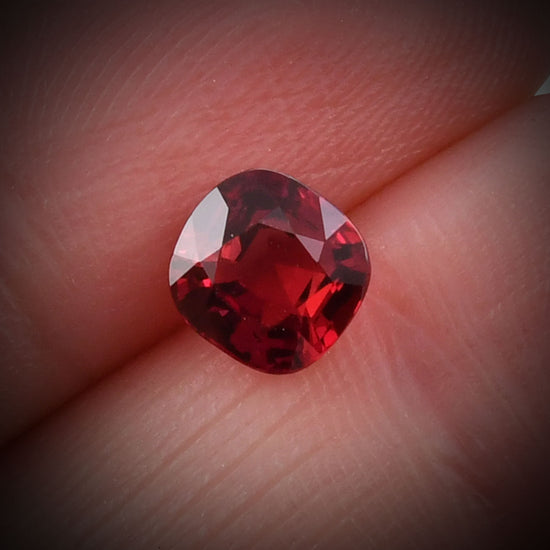 1.48 Carat Red MOZAMBIQUE Cushion Ruby CD