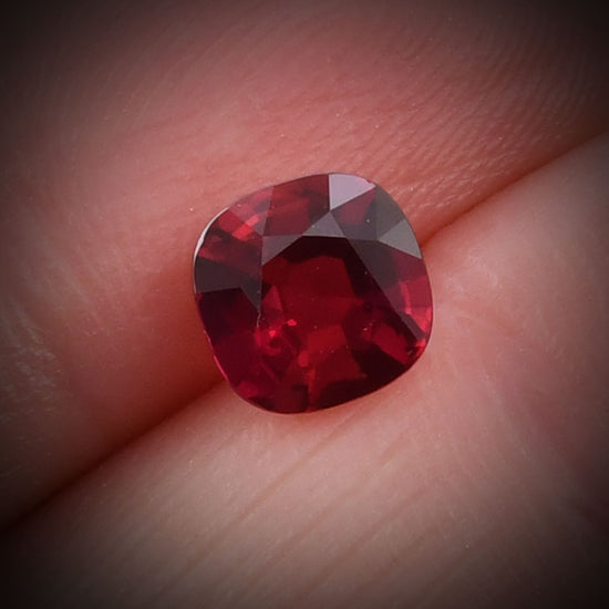 1.19 Carat Red MOZAMBIQUE Cushion Ruby CD