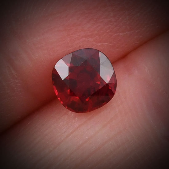 1.25 Carat Red MOZAMBIQUE Cushion Ruby