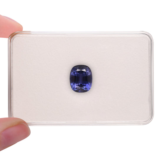 6.17 Carat Purple MADAGASCAR Cushion Sapphire GRS