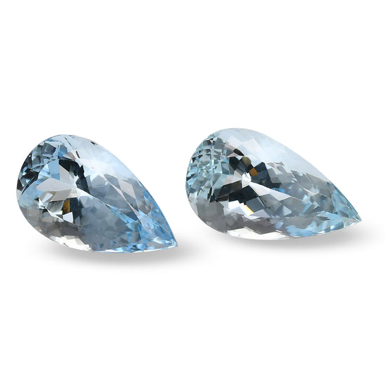 25.13 Carat Blue BRAZILLIAN Pear Aquamarine