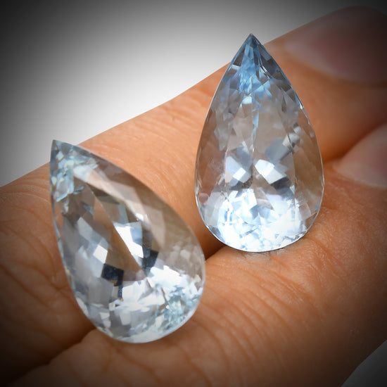 25.13 Carat Blue BRAZILLIAN Pear Aquamarine
