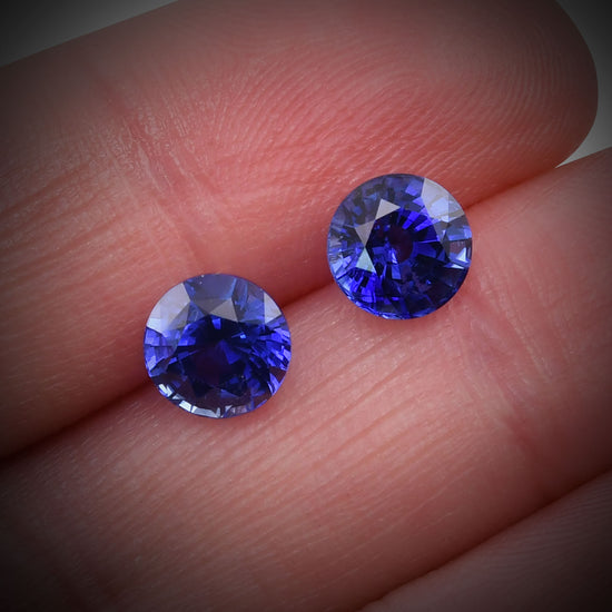 3.30 Carat Blue SRI LANKAN Round Sapphire