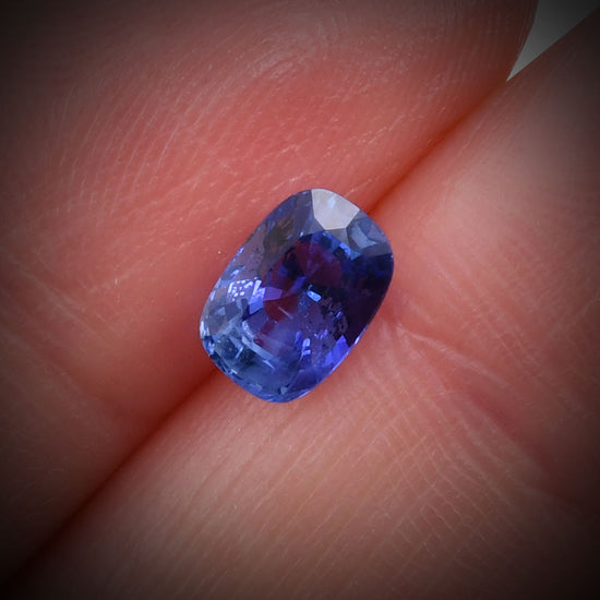 1.36 Carat Blue SRI LANKAN Cushion Sapphire GIA