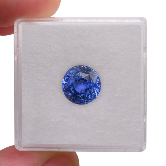 3.61 Carat Blue SRI LANKAN Round Sapphire CD
