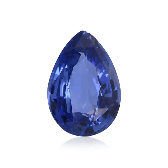 2.53 Carat Blue Pear Sapphire GIA