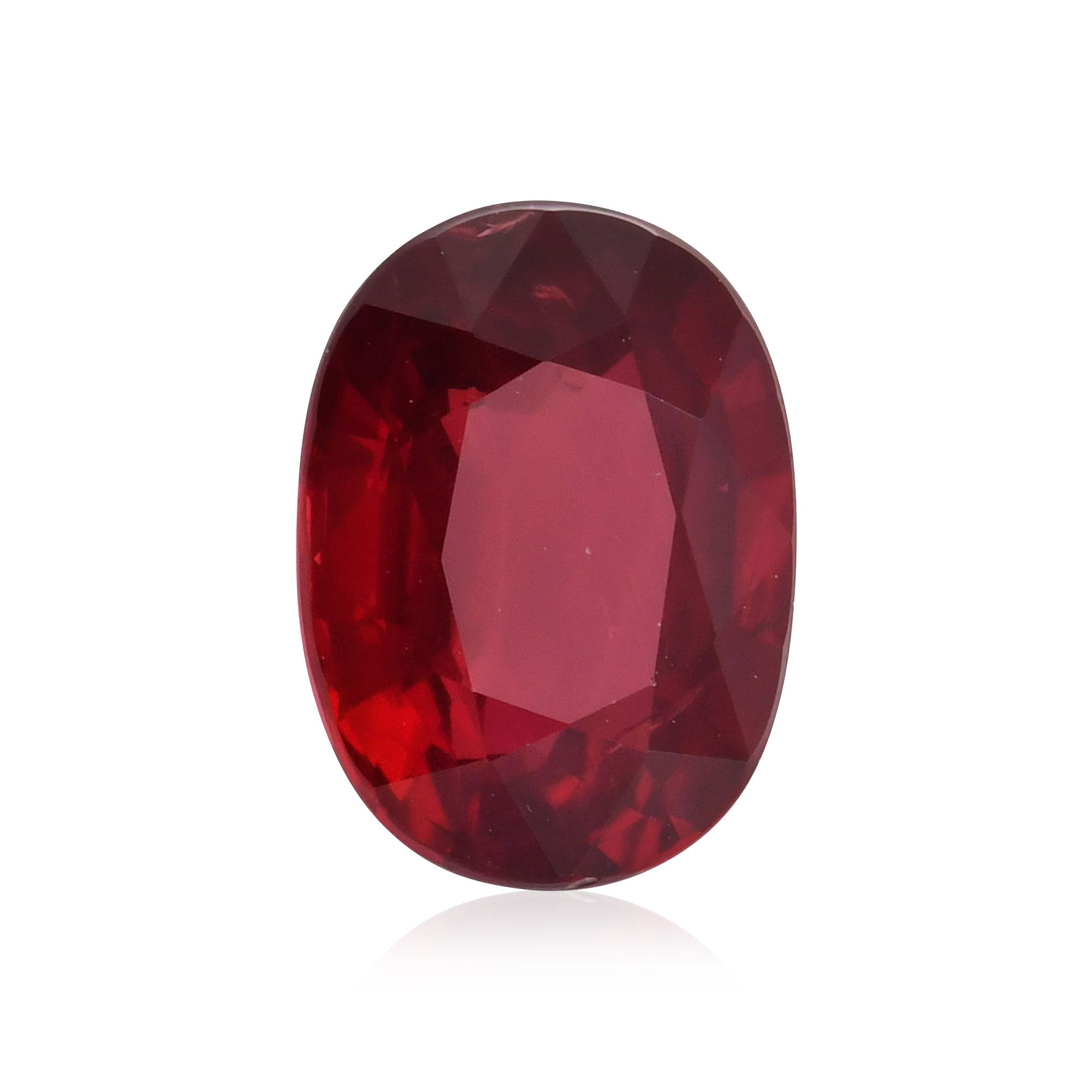 2.02 Carat Red MOZAMBICAN Oval Ruby GRS | LEIBISH