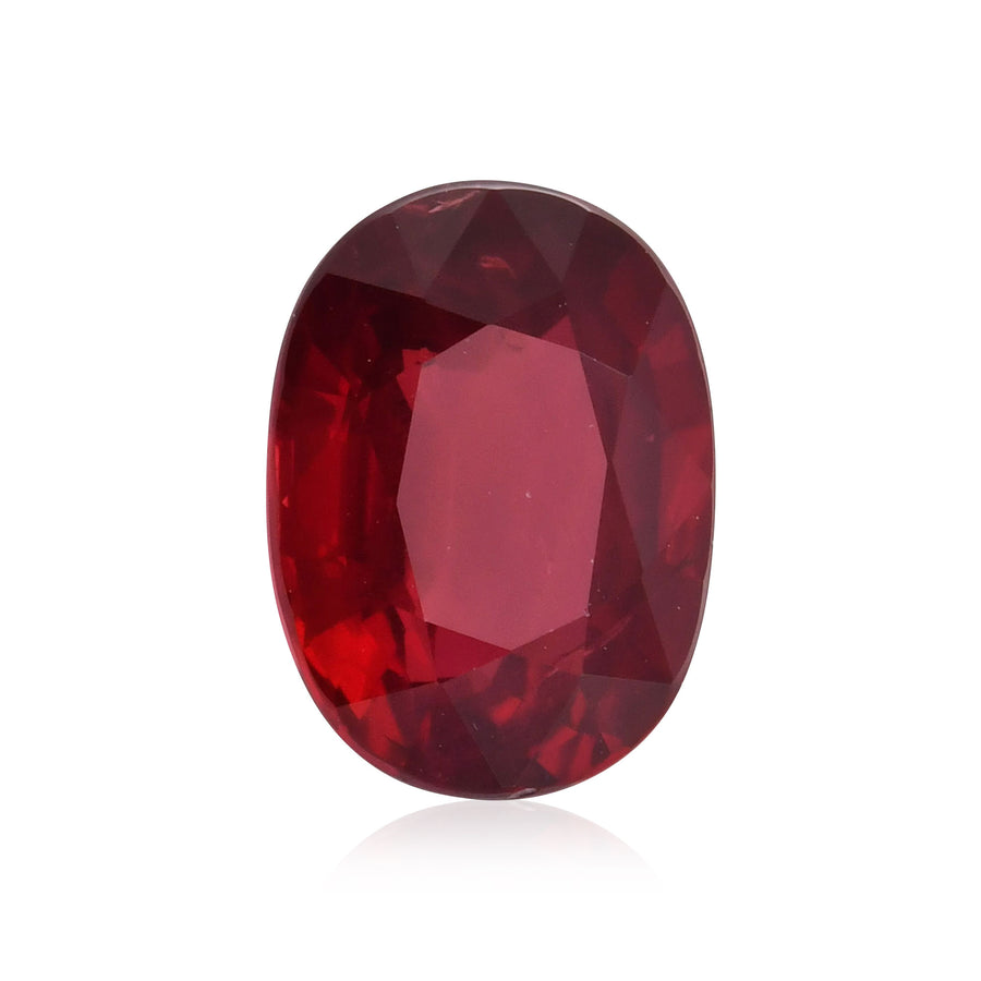 2.02 Carat Red MOZAMBICAN Oval Ruby GRS