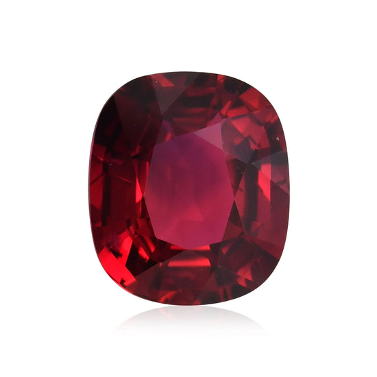 3,18 Karat Roter MOZAMBIQUE Kissen-Rubin CD Unbehandelt