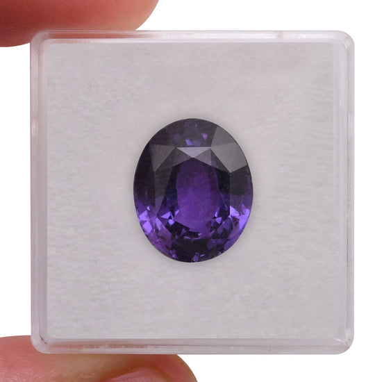 8.00 Carat Purple  Oval Sapphire GIA