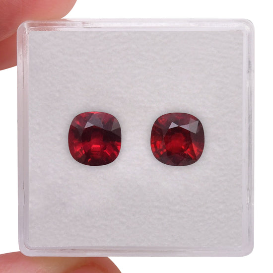 2.40 Carat Red MOZAMBICAN Cushion Ruby CD