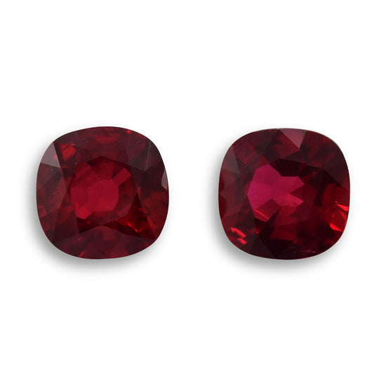 2.40 Carat Red MOZAMBICAN Cushion Ruby CD
