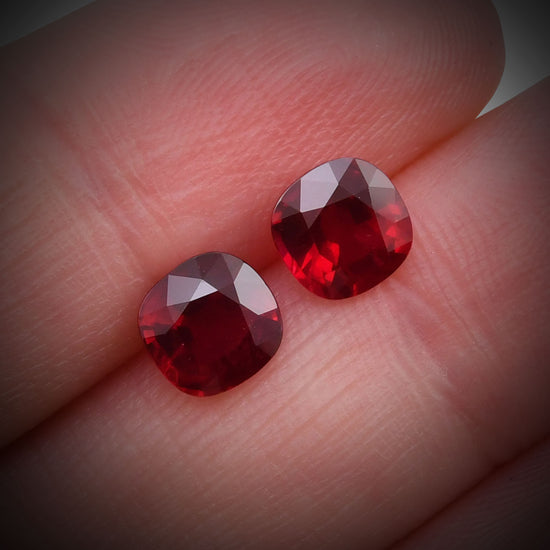 2.82 Carat Red MOZAMBICAN Cushion Ruby CD
