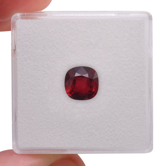 1.50 Carat Red MOZAMBIQUE Cushion Ruby CD