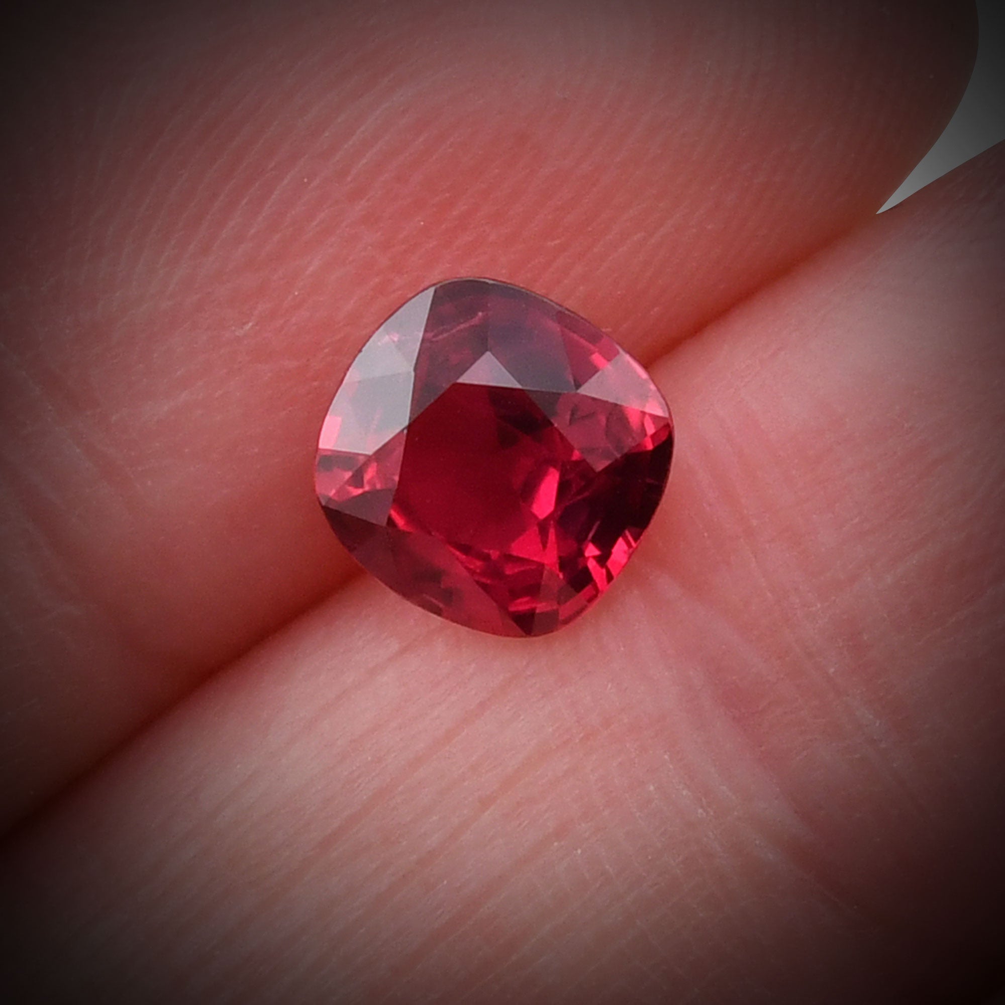 1.52 Carat Red MOZAMBIQUE Cushion Ruby CD | LEIBISH